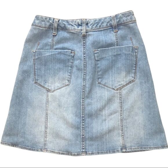 Mossimo button front blue Jean skirt size 4 0152 - Picture 4 of 4